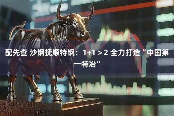 配先查 沙钢抚顺特钢：1+1＞2 全力打造“中国第一特冶”