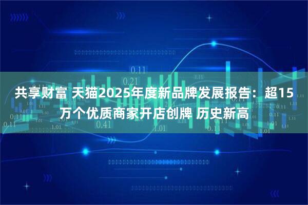 共享财富 天猫2025年度新品牌发展报告：超15万个优质商家开店创牌 历史新高